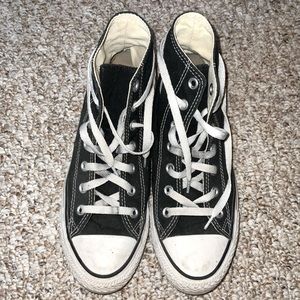 Black and White Converse High Tops
